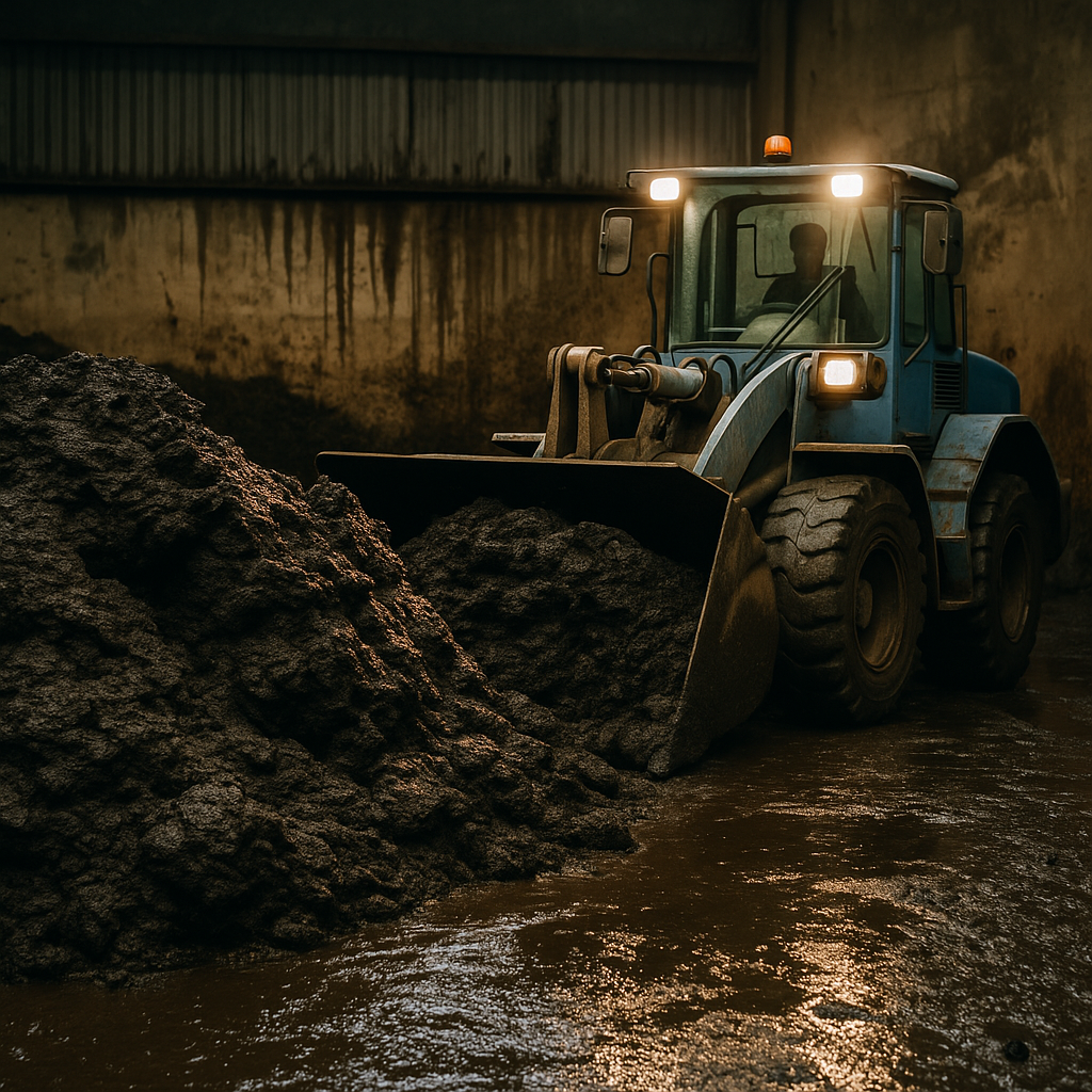 Aumento de lodo e resíduos para descarte.